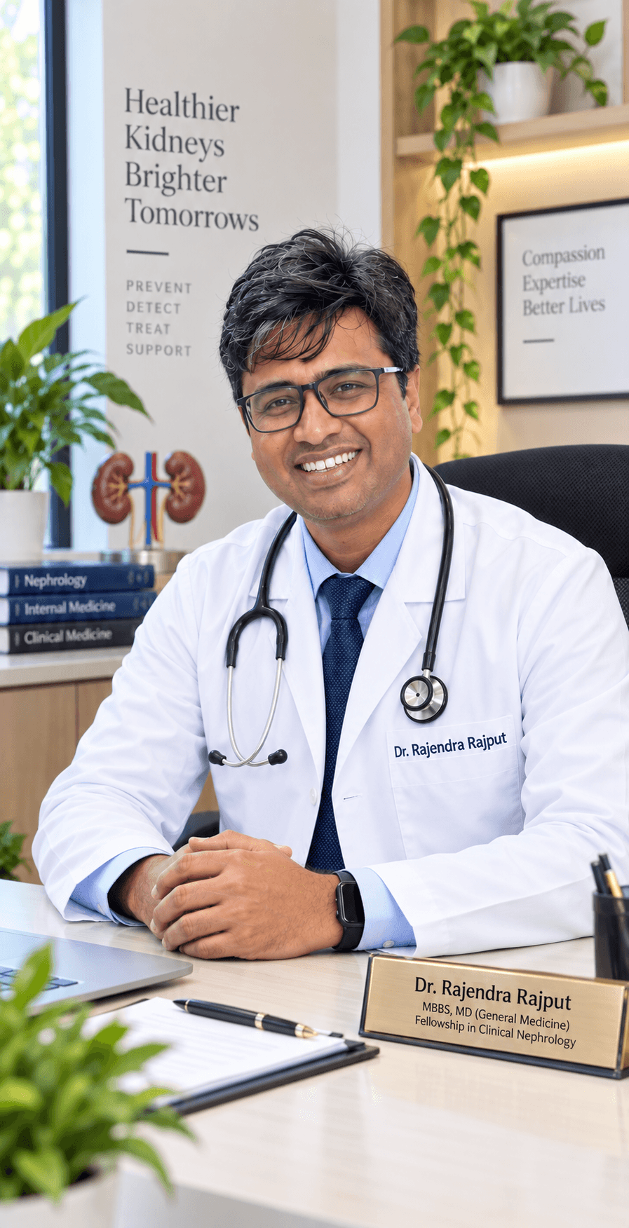 Dr. Rajendrasingh P. Rajput, general medicine physician with fellowship training in clinical nephrology